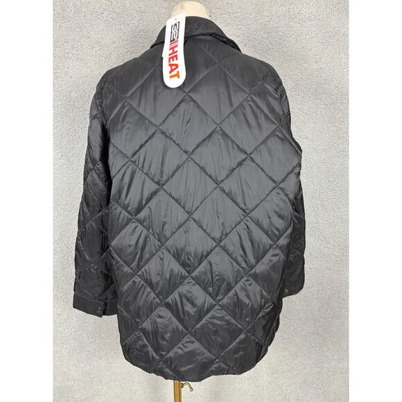32 Degrees Heat Recycled Poly Cloudfill Packable Shirt Jacket Size XL Black NWTs - Picture 5 of 8